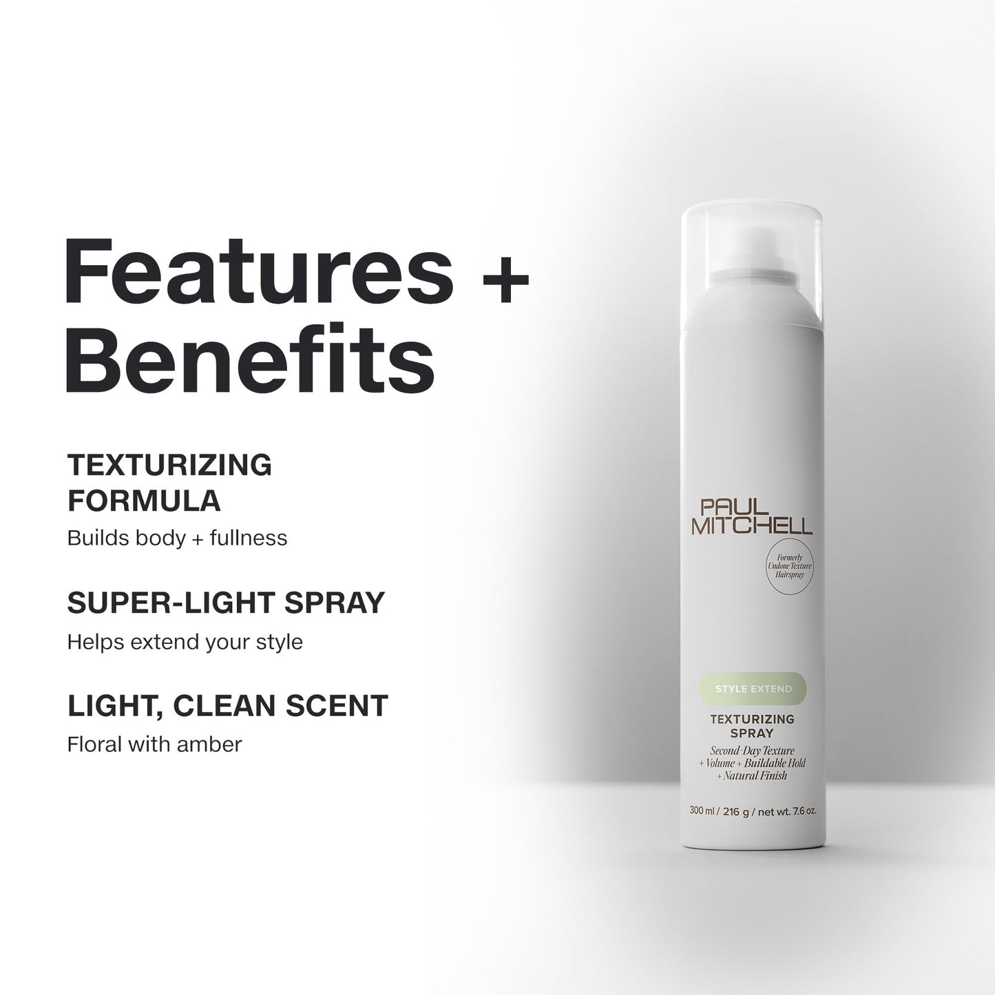 Paul Mitchell Texturizing Spray – Light Hold, Texture & Volume | 7.6 oz