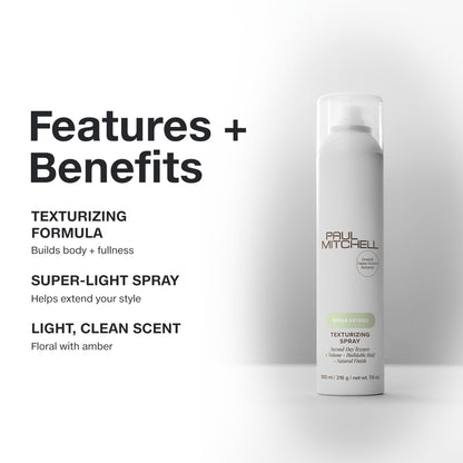 Paul Mitchell Texturizing Spray – Light Hold, Texture & Volume | 7.6 oz