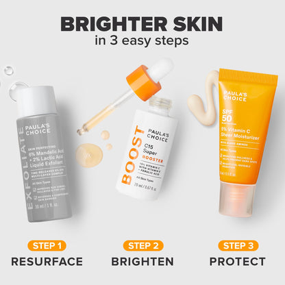 Paula's Choice Brighter Days Ahead Kit – Vitamin C, Mandelic Acid & SPF 50