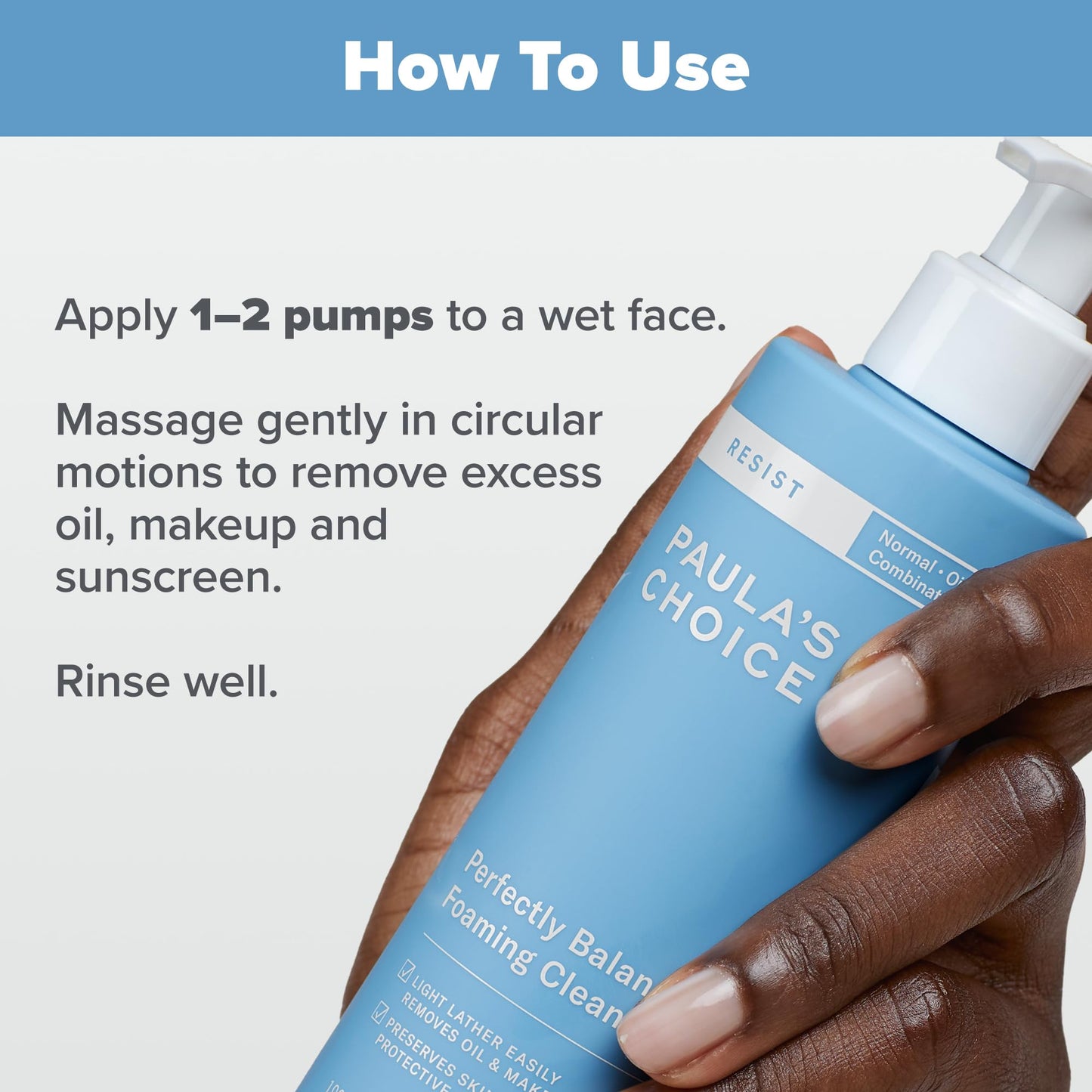 Paula's Choice RESIST Perfectly Balanced Foaming Facial Cleanser – Hyaluronic Acid & Aloe, Fragrance-Free