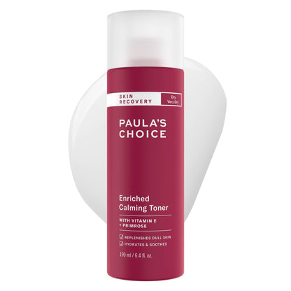 Paula's Choice Skin Recovery Calming Toner – Hydrating Face Toner with Hyaluronic Acid & Vitamin E, Fragrance Free | 6.4 oz