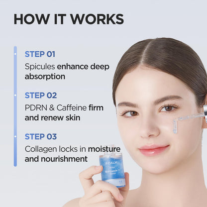 P.CALM Blue Capsule 11 Serum – PDRN + Caffeine for Hydration & Radiance (30ml)