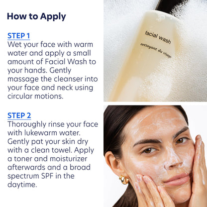 PCA SKIN Gentle Foaming Face Wash – Hydrating Cleanser, Makeup Remover, 2-Pack (7 oz each)