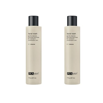PCA SKIN Gentle Foaming Face Wash – Hydrating Cleanser, Makeup Remover, 2-Pack (7 oz each)