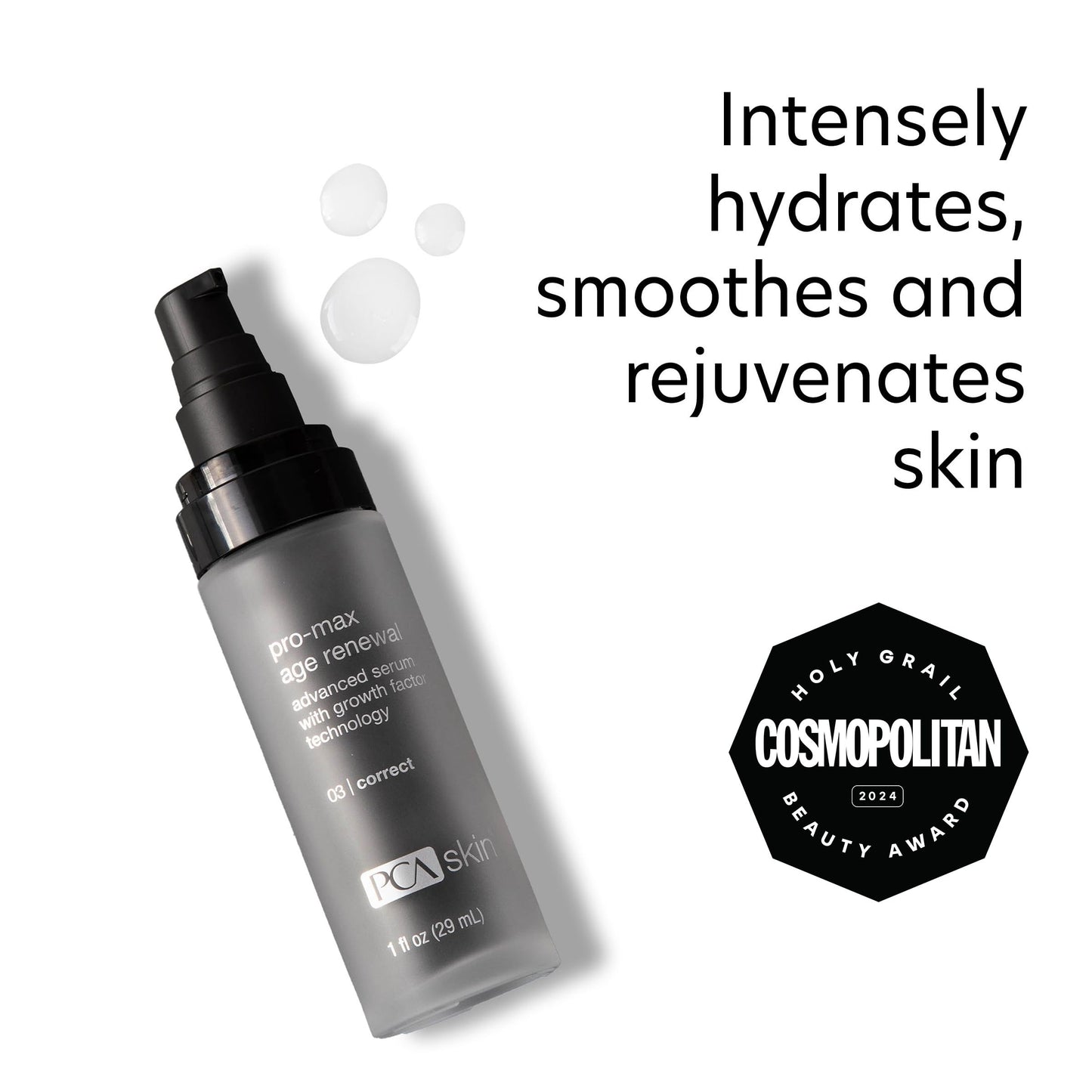 PCA SKIN Pro Max Age Renewal Anti Aging Serum – Lift, Firm & Plump Skin on Face & Neck | 1 oz Pump