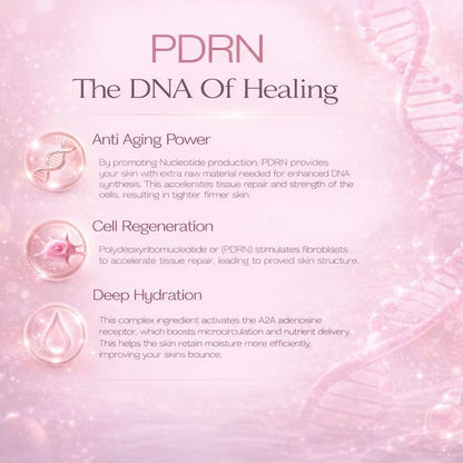 PDRN Salmon DNA Collagen Mask 4 Pack | Hydration, Elasticity & Glow | 2-Hour Glass Skin