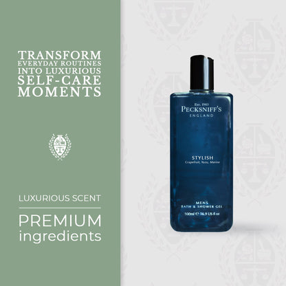 Pecksniff's Men's Luxurious Moisturizing Bath & Shower Gel – Stylish