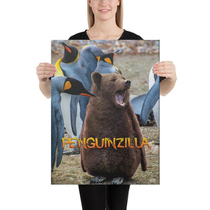 Penguinzilla - Premium Canvas Print