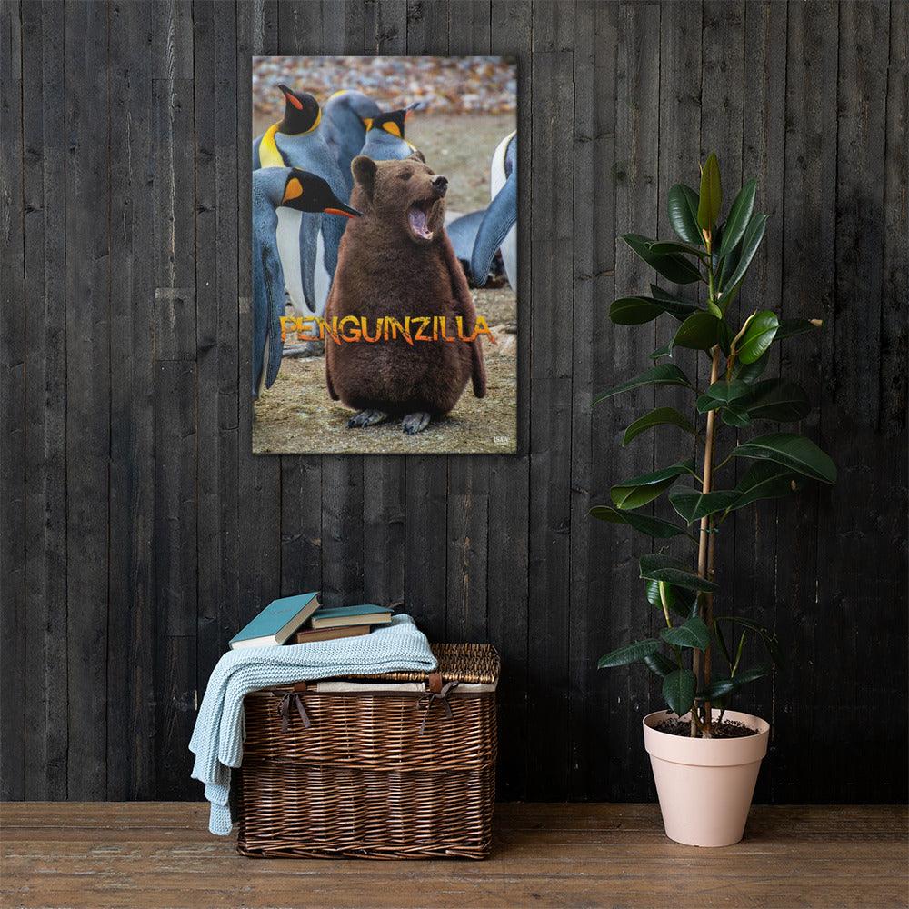 Penguinzilla - Premium Canvas Print