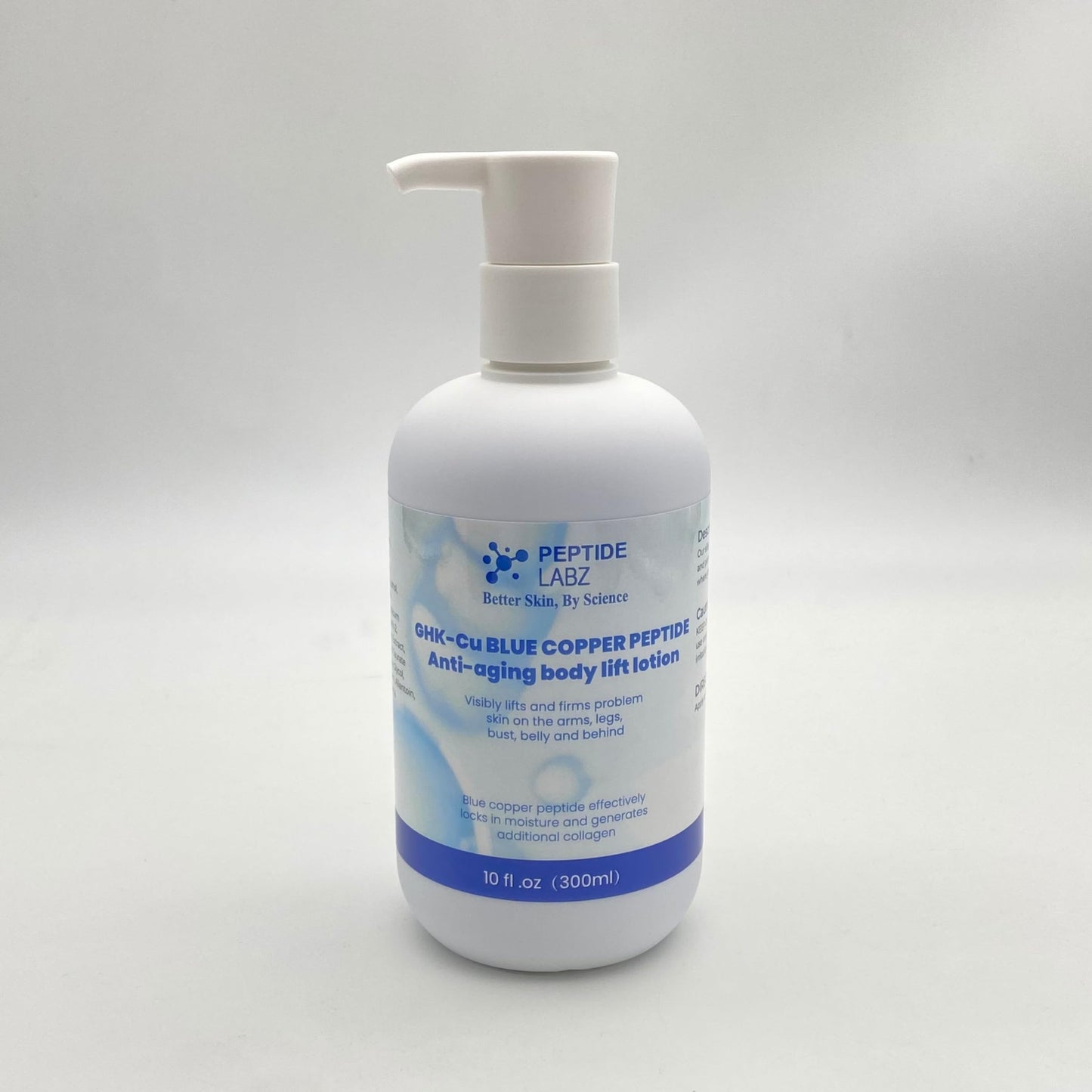 PeptideLabz Copper Peptide & Hyaluronic Acid Body Lotion – Anti-Aging, Skin Firming & Hydrating – 10 fl oz