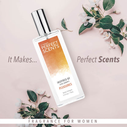 Perfect Scents Pleasures-Inspired Women’s EDT – Vegan, Cruelty-Free, 2.5 fl oz