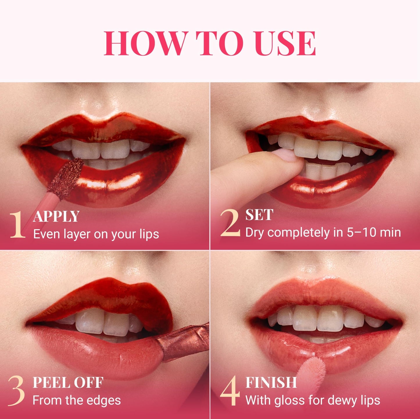 Peripera Ink Peel Off Lip Stain 02 Dear Rose – Long-Lasting, Transfer-Proof Lip Color