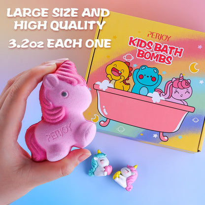 Perjoy Kids Bath Bombs — Organic Bubble Bath Gift Set