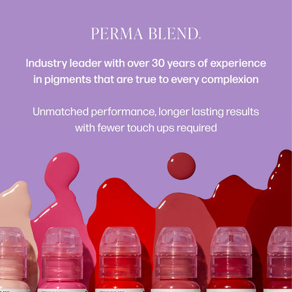Perma Blend Sweet Melissa Lip Blush Ink – Natural Medium Pink Permanent Makeup Tattoo Ink (0.5 oz) – Vegan