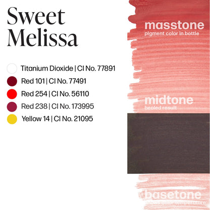 Perma Blend Sweet Melissa Lip Blush Ink – Natural Medium Pink Permanent Makeup Tattoo Ink (0.5 oz) – Vegan