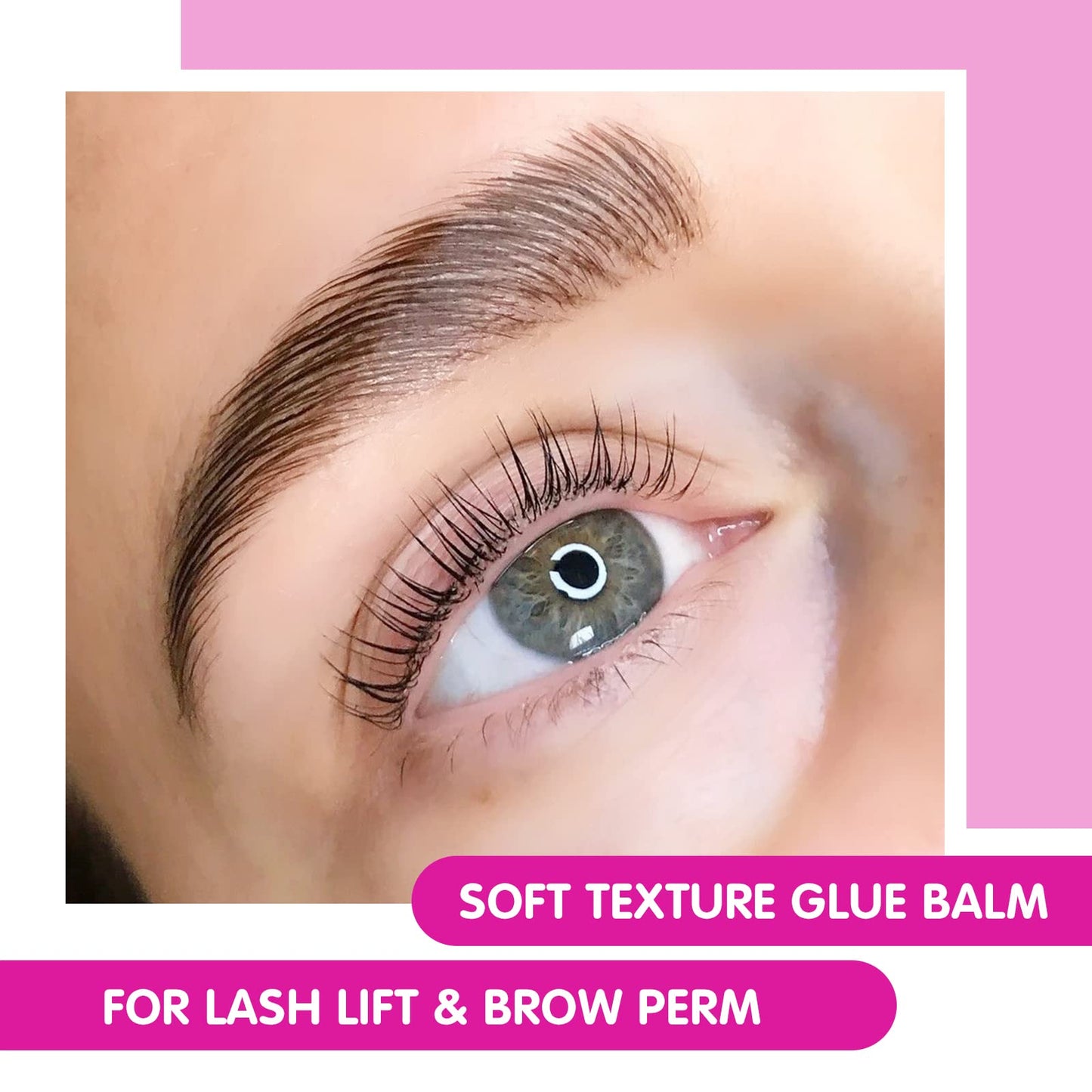 PERMANIA Lash Glue Balm – Strong Hold for Lash Lifts & Brow Lamination Pink