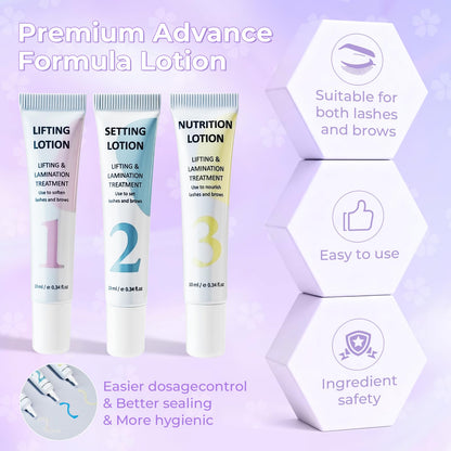 PERMANIA Korean Lash Lift Kit – Open-Eye Design for Salon-Quality Lash Lifts