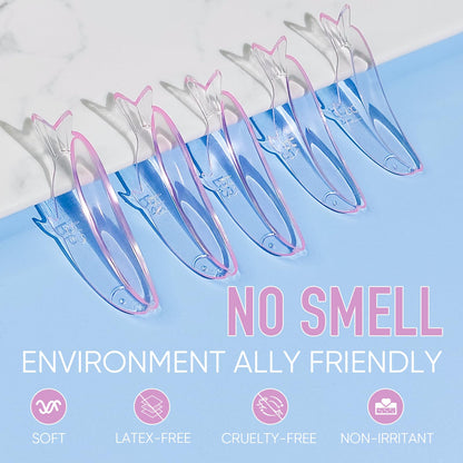 PERMANIA Lash Lift Pads – Self-Adhesive, 5 Sizes, 10Pcs Reusable Pink