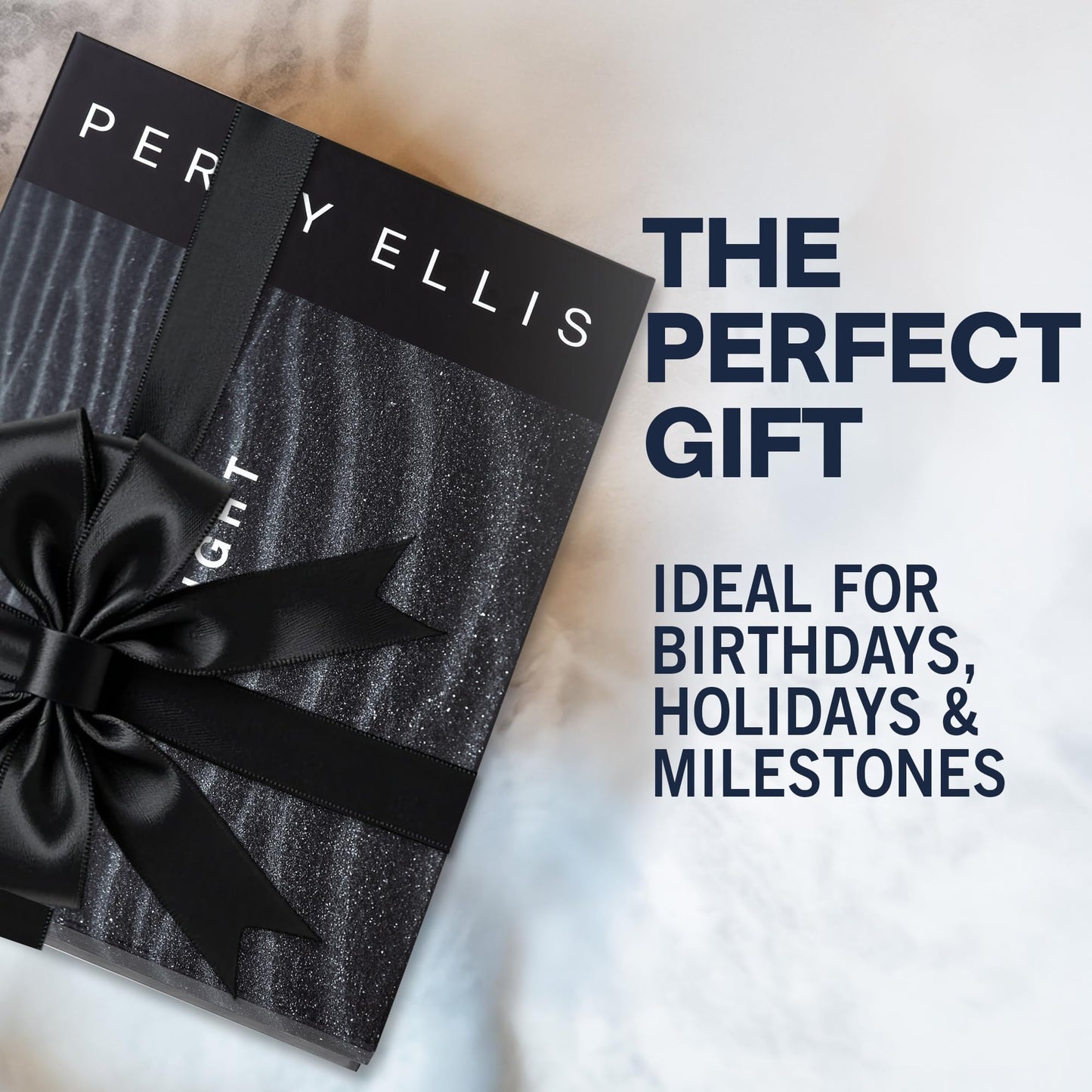 Perry Ellis Midnight 4-Piece Gift Set for Men | Eau de Toilette 3.4 oz + Travel Spray, Body Spray, Shower Gel