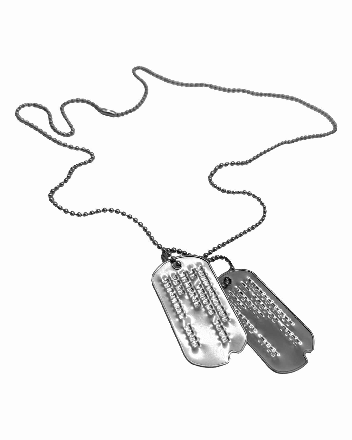 PERSONALISED DEBOSSED Dog Tag Set Original U.S. SPEC WW2 PRE-1965 ARMY