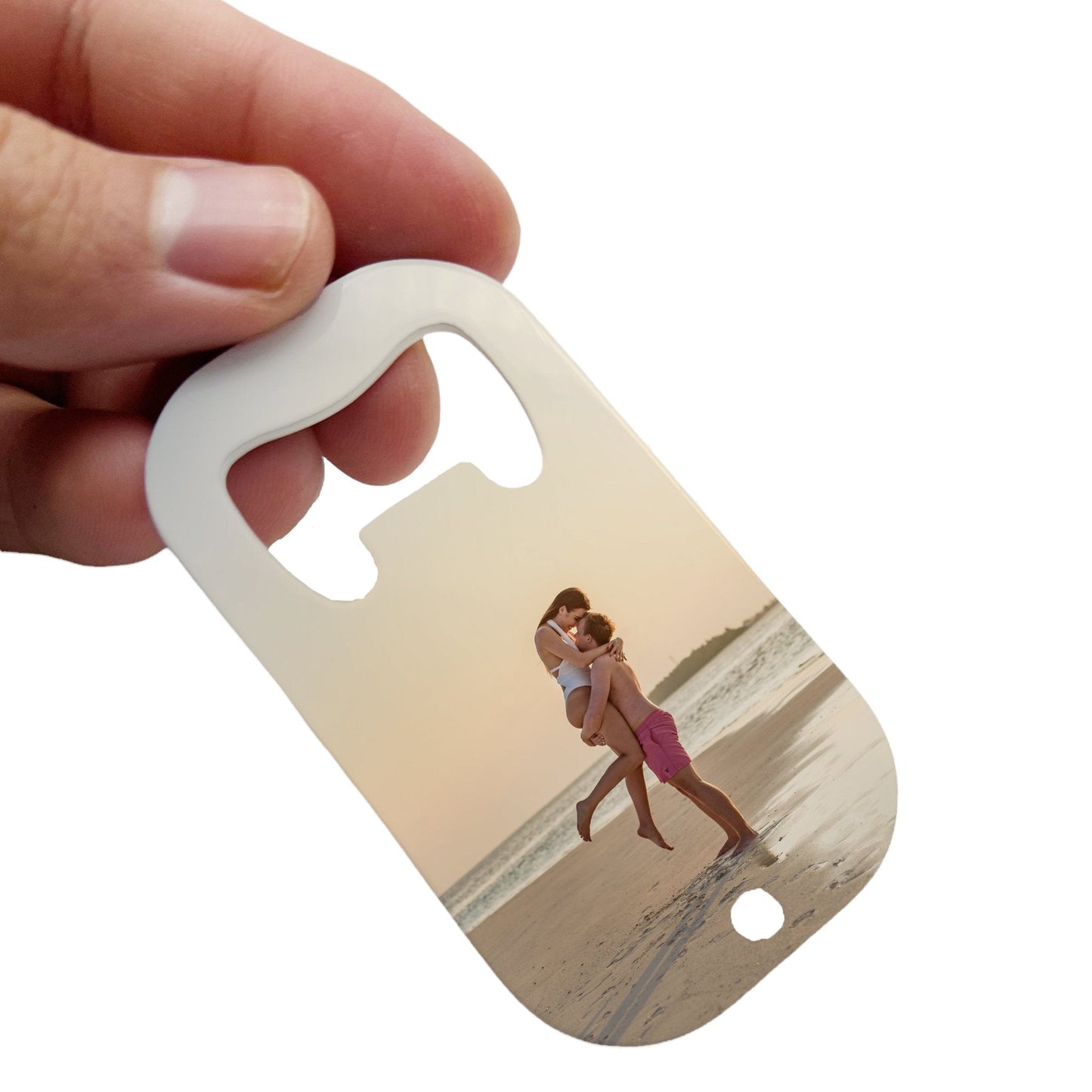 Personalised Photo Message Text Stainless Steel Bottle Opener Double Sided