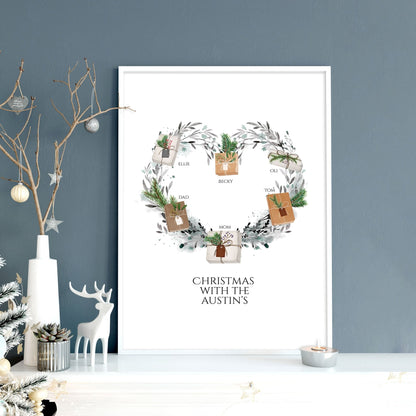 Personalized gift for family wall art