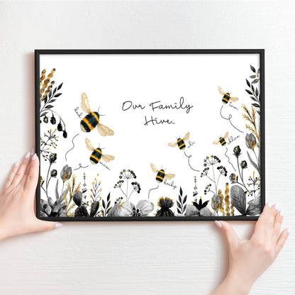Personalized gifts family wall art print