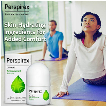 Perspirex Comfort Antiperspirant Roll-On – 2-Pack for All-Day Sweat & Odour Protection