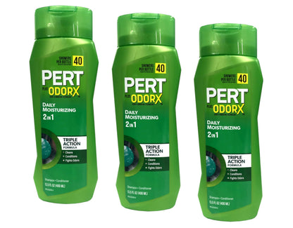 Pert Plus 2-in-1 Shampoo & Conditioner for Normal Hair – 13.5 oz, Pack of 3