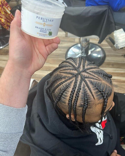 Peruvian White Braid, Loc & Edge Gel EXTRA HOLD – Rosemary, 16 oz