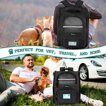 PetAmi Dog Backpack Carrier – Ventilated, Airline-Approved Pet Carrier for Cats & Dogs Up to 18 lbs