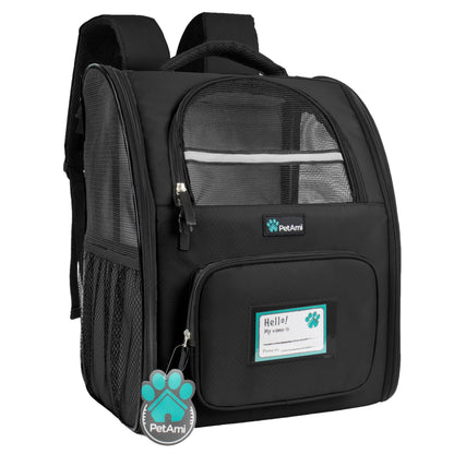 PetAmi Dog Backpack Carrier – Ventilated, Airline-Approved Pet Carrier for Cats & Dogs Up to 18 lbs