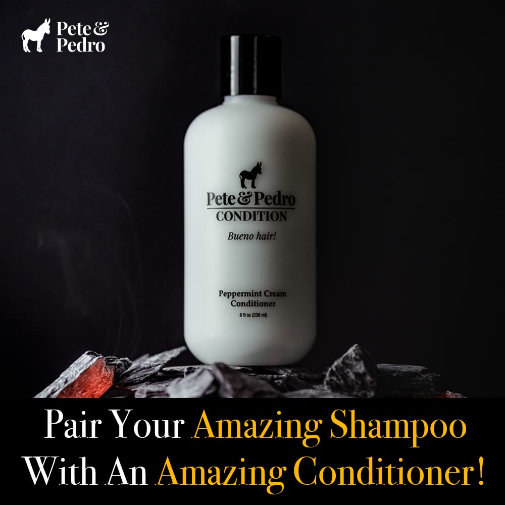 Pete & Pedro REVIVE Shampoo – Exfoliating Black Clay & Charcoal Detox (8.5 oz)