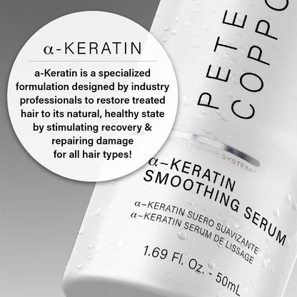 Peter Coppola a-Keratin Smoothing Serum - Lightweight Frizz Control & Shine (1.69 oz)