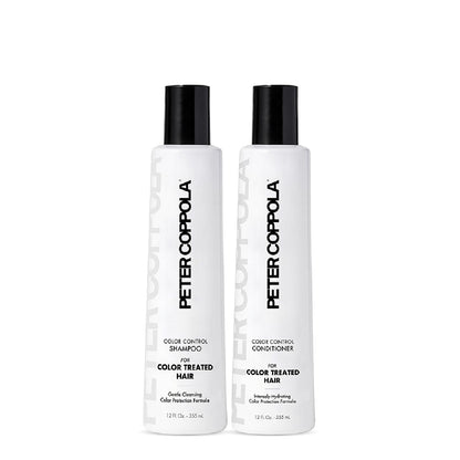 Peter Coppola Color Control Sulfate Free Shampoo & Conditioner Duo for Color-Treated Hair – Color Safe Keratin, 12 Fl Oz