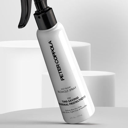 Peter Coppola Just Blow Heat Protectant Spray for Blow-Drying — Smooth, Anti-Frizz, Shine