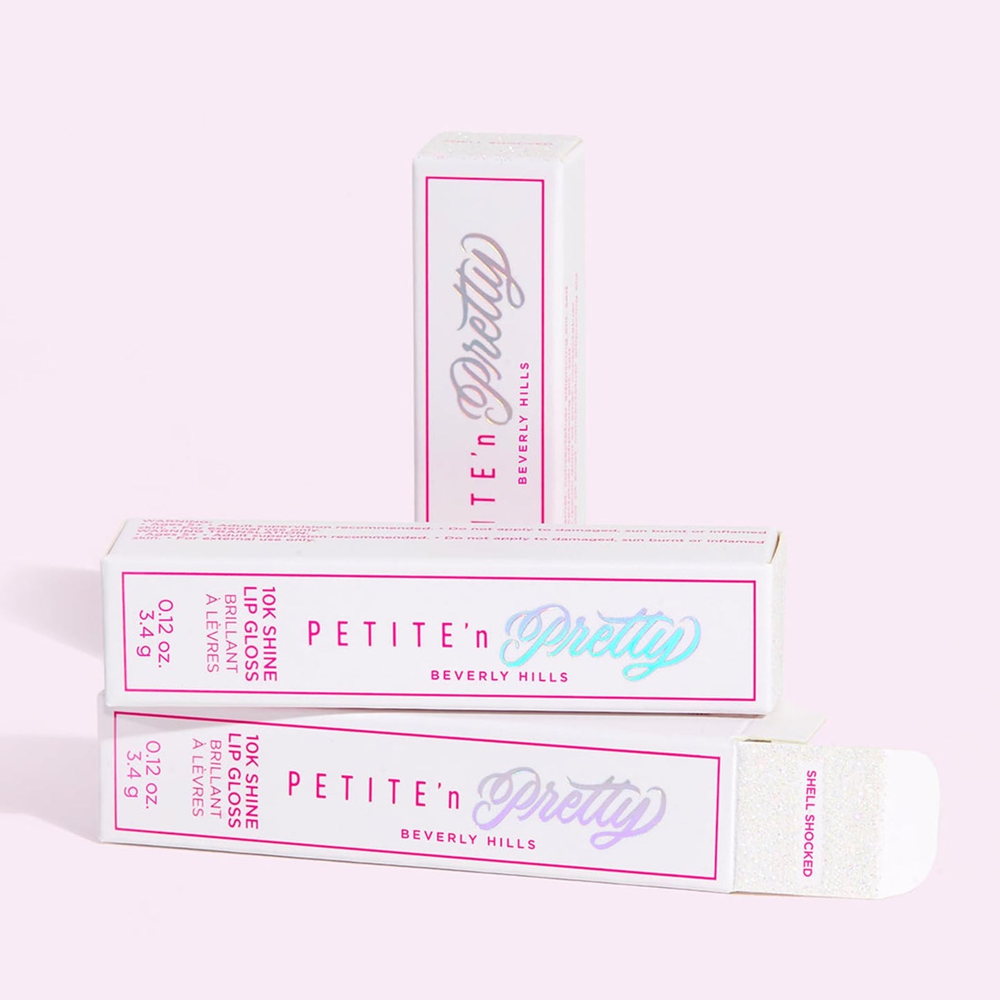 Petite 'N Pretty 10K Shine Lip Gloss for Girls – Shell Shocked, High Shine & Lightweight Hydration