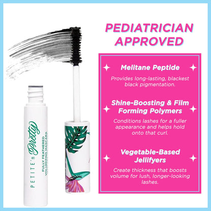 Petite 'N Pretty Fully Feathered Volumizing Mascara – Non-Toxic Makeup for Kids, Tweens & Teens