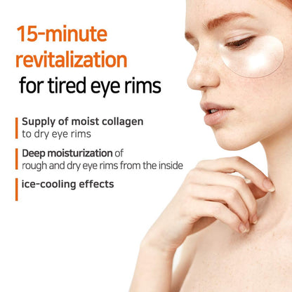 [PETITFEE] Collagen & Co Q10 Hydrogel Eye Patch 60 pcs (30 pairs) | Hydration & Wrinkle Care