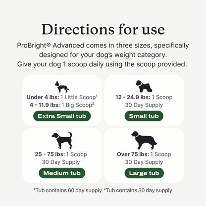 PetLab Co. ProBright Advanced Dental Powder for Large Dogs – Fresh Breath & Tartar Control