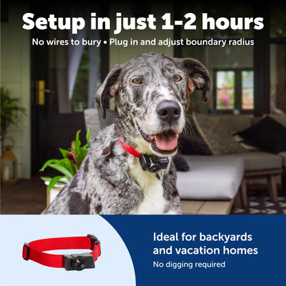 PetSafe Wireless Pet Containment System – 1/2 Acre Circular Fence for Dogs