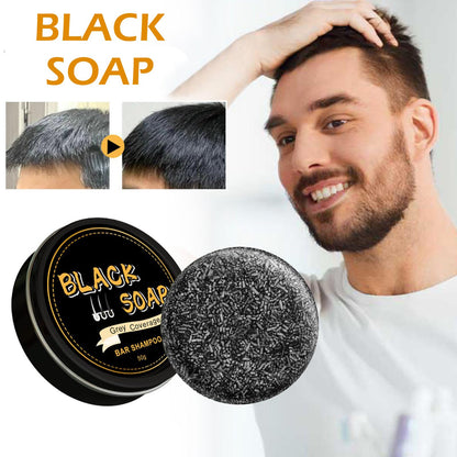 pewatul Gray Hair Reverse Bar – Natural Darkening Shampoo for Hair & Beard (2 Pack)