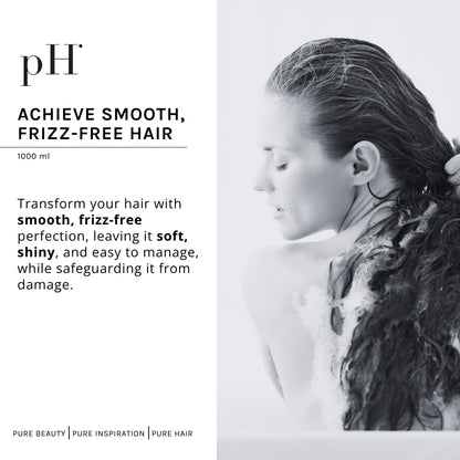 pH PURE HAIR Smooth Perfect Anti-Frizz Mask – Deep Conditioning for Damaged, Dry & Color-Treated Hair (Monoi Oil + Magnolia) 33.8 oz