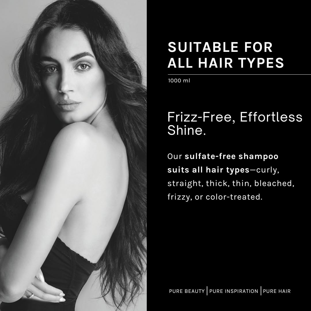 pH PURE HAIR Smooth Perfect Anti-Frizz Shampoo – Sulfate-Free Hydration for Color-Treated Hair | 33.8 oz