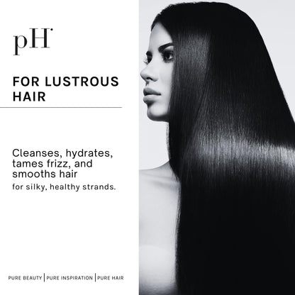 pH PURE HAIR Smooth Perfect Shampoo & Conditioner Set – Frizz Control, Hydration & Monoi Oil