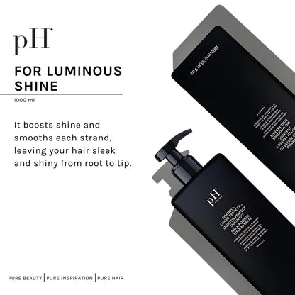 pH PURE HAIR Smooth Perfect Anti-Frizz Shampoo – Sulfate-Free Hydration for Color-Treated Hair | 33.8 oz
