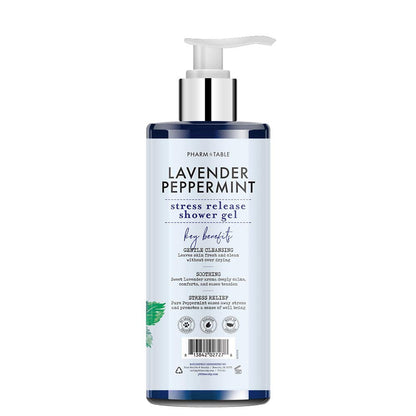PHARM TO TABLE Stress Release Shower Gel – Lavender & Peppermint, 32oz (960mL)