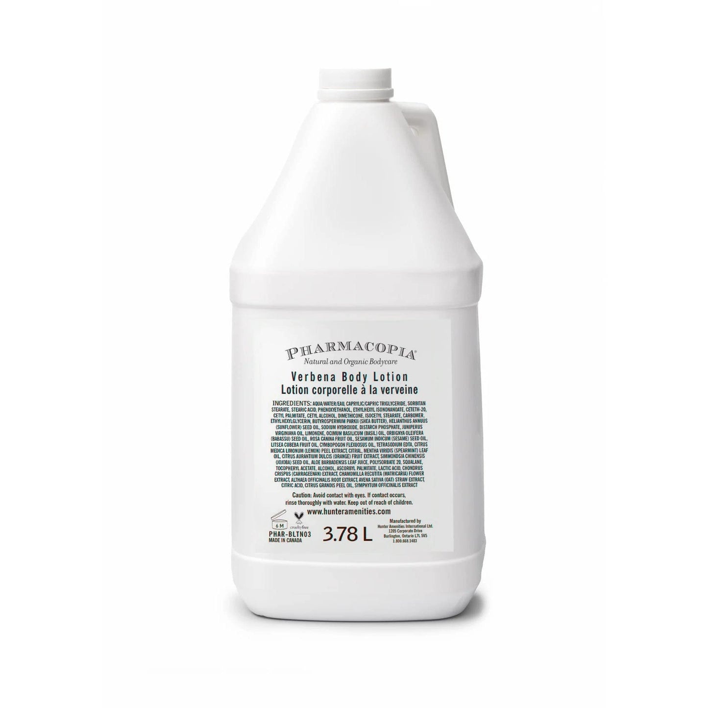 Pharmacopia Hotel Verbena Body Lotion – Aromatic Hydration, Vegan & Cruelty-Free, 128 oz