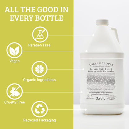 Pharmacopia Hotel Verbena Body Lotion – Aromatic Hydration, Vegan & Cruelty-Free, 128 oz