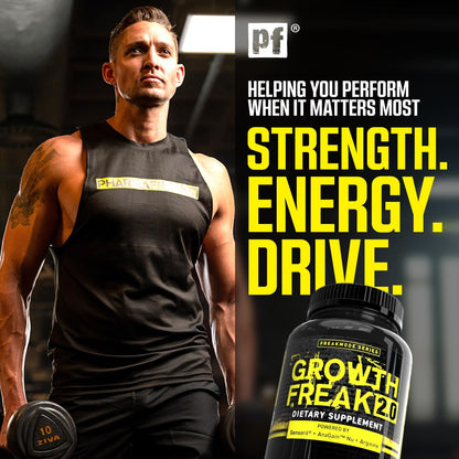 PharmaFreak Growth Freak 2.0 – Men's Daily PCT: Vitality, Strength & Hair